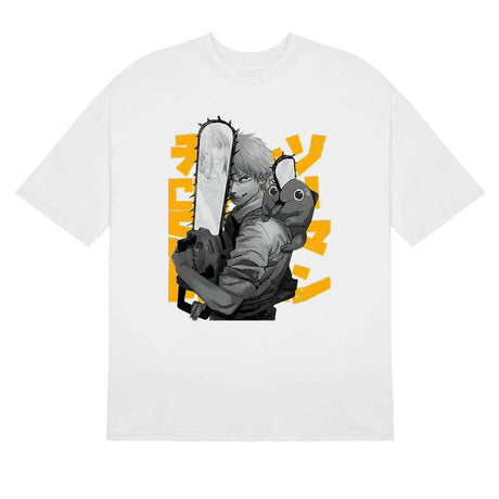 Here at Everythinganimee we have the best anime shirts in the world.
Embrace the thrill of Chainsaw Man with this epic Denji tee. Featuring Denji and his trusty companion, this shirt captures the intense energy of the series. A must-have for all Chainsaw Man fans looking to elevate their style.