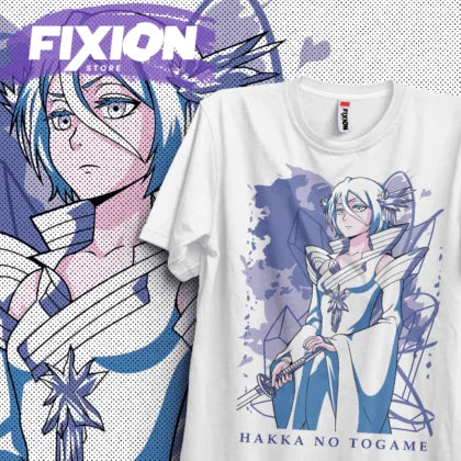 Immerse yourself in this striking Rukia Kuchiki Tee, perfect for anime fans. Looking for more Bleach merch? Explore our full collection of anime merch now!