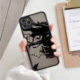 Demon Slayer Kimetsu No Yaiba Anime Matte Coque Case For iPhone 14 13 12 11 Pro Max SE Mini XS X 7 8 Plus Shockproof Clear Cover, everythinganimee