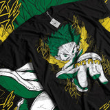 Immerse yourself in this striking Deku Tee, perfect for anime fans. Looking for more My Hero Academia merch? Explore our full collection of anime merch now!