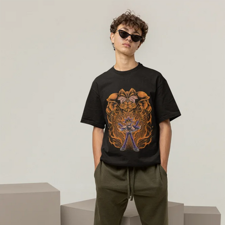 This tee captures the magic of Yami Yugi. If you're looking for more Yu-Gi-Oh merch, we have it all! Check out our anime merch now—free shipping!