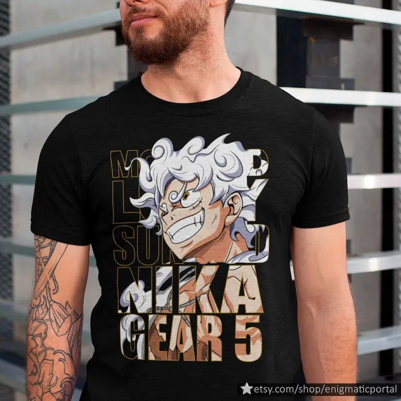 This tee captures the magic of Luffy. If you're looking for more One Piece merch, we have it all! Check out our anime merch now—free shipping!