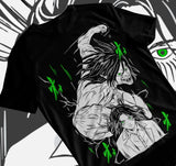 Here at Everythinganimee we have only the best anime merch! Free Global Shipping.
Unleash the power of the Attack Titan with this striking Eren Yeager T-Shirt. This tee features Eren in both his human and Titan forms, capturing the intensity and raw power of the iconic character from Attack on Titan.