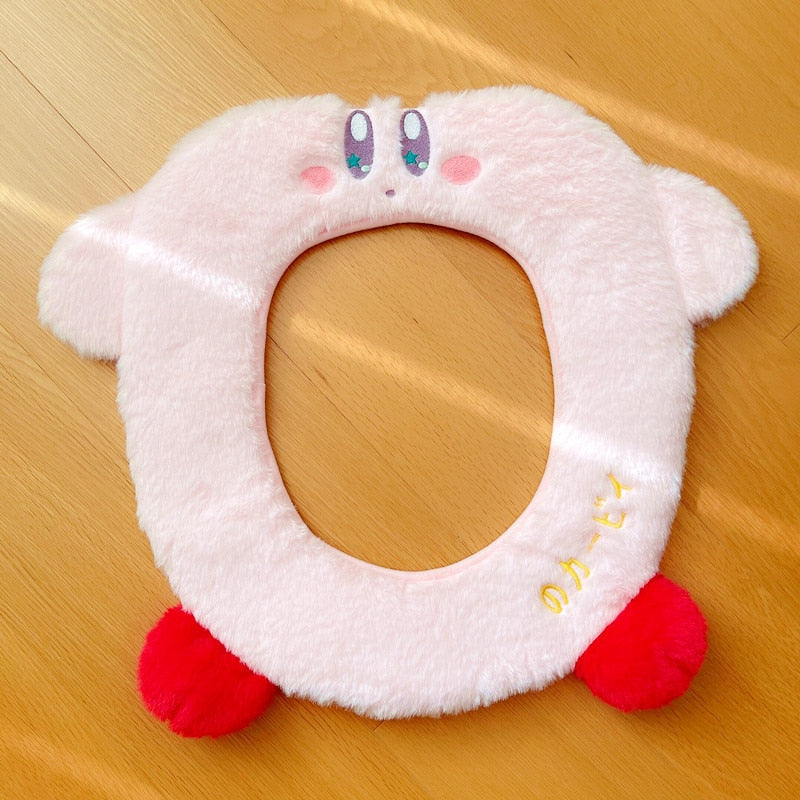 Kirby Plush Toilet Seat Cover
