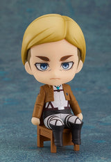 This figurine shows Erwin intense blue eyes & iconic Survey Corps cloak. If you are looking for more Attack On Titan Merch, We have it all! | Check out all our Anime Merch now!