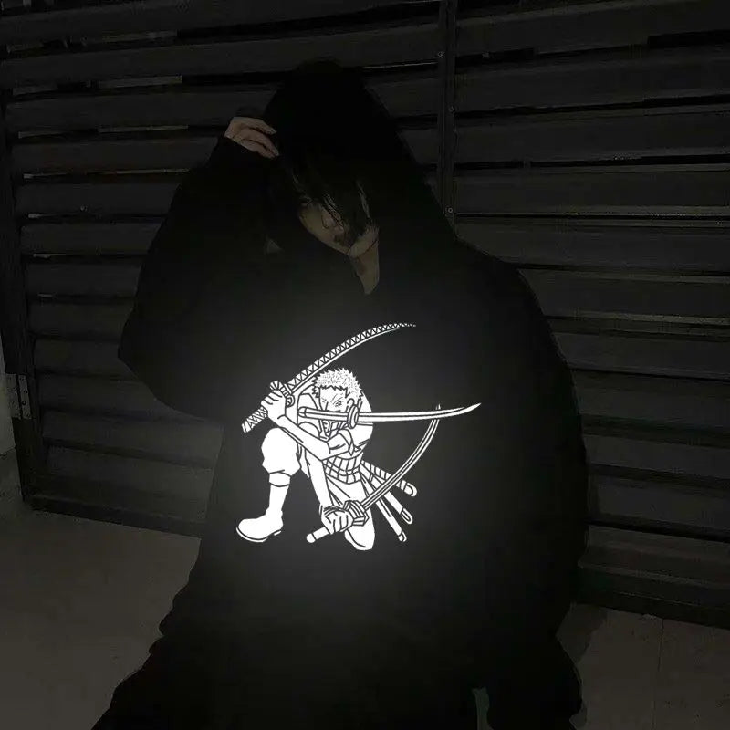 Stand out with our awesome new One Piece Nightglow Rogue Hoodie  | Here at Everythinganimee we have the worlds best anime merch | Free Global Shipping