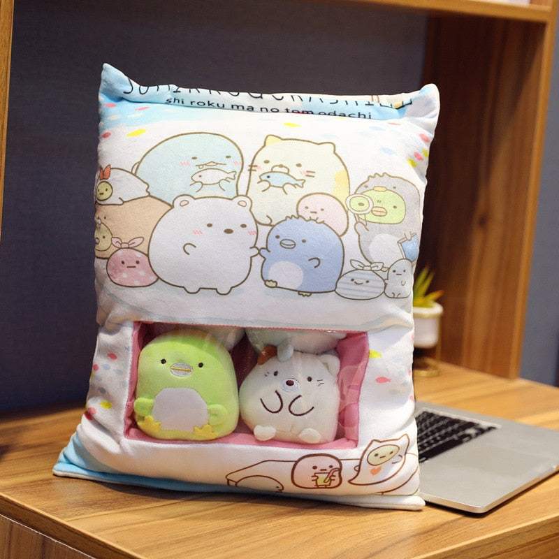 Anime Lovers' Soft Stuffed Mini Pillow Cushions