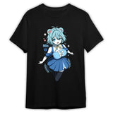 Here at Everythinganimee we have the best anime shirts in the world.
Add a touch of sweetness to your wardrobe with the Nia Mochi Tee, featuring the adorable Nia from Niamocha. With its soft blue tones and playful design, this shirt perfectly captures Nia's charm and bubbly personality.