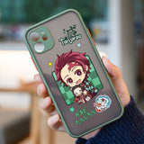 Kimetsu No Yaiba Demon Slayer Anime Phone Case for IPhone 14 12 13 Mini 11 Pro Max X XR XS MAX 7 8 Plus Matte Hard PC Back Cover, everythinganimee