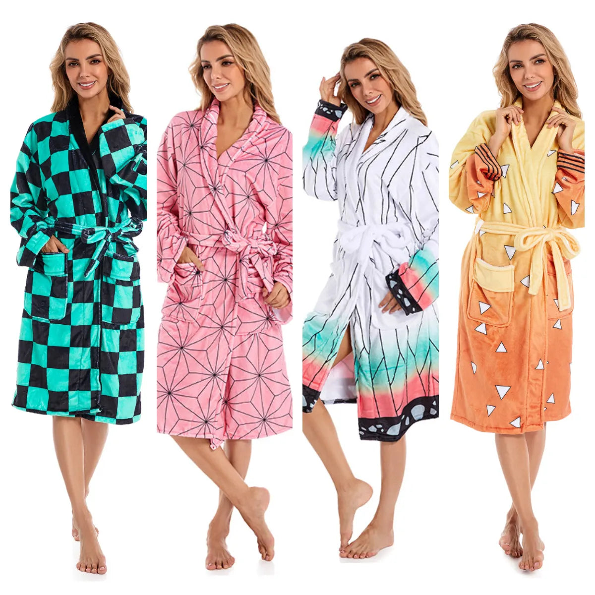 This bathrobe is crafted with meticulous attention to detail and inspired by the beloved of the series. If you are looking for more Demon Slayer Merch, We have it all!| Check out all our Anime Merch now! 