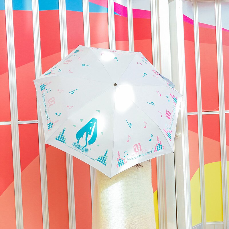 Hatsune Miku Color-Changing Folding Umbrella - Embrace Rainy Days with Vocaloid Style!