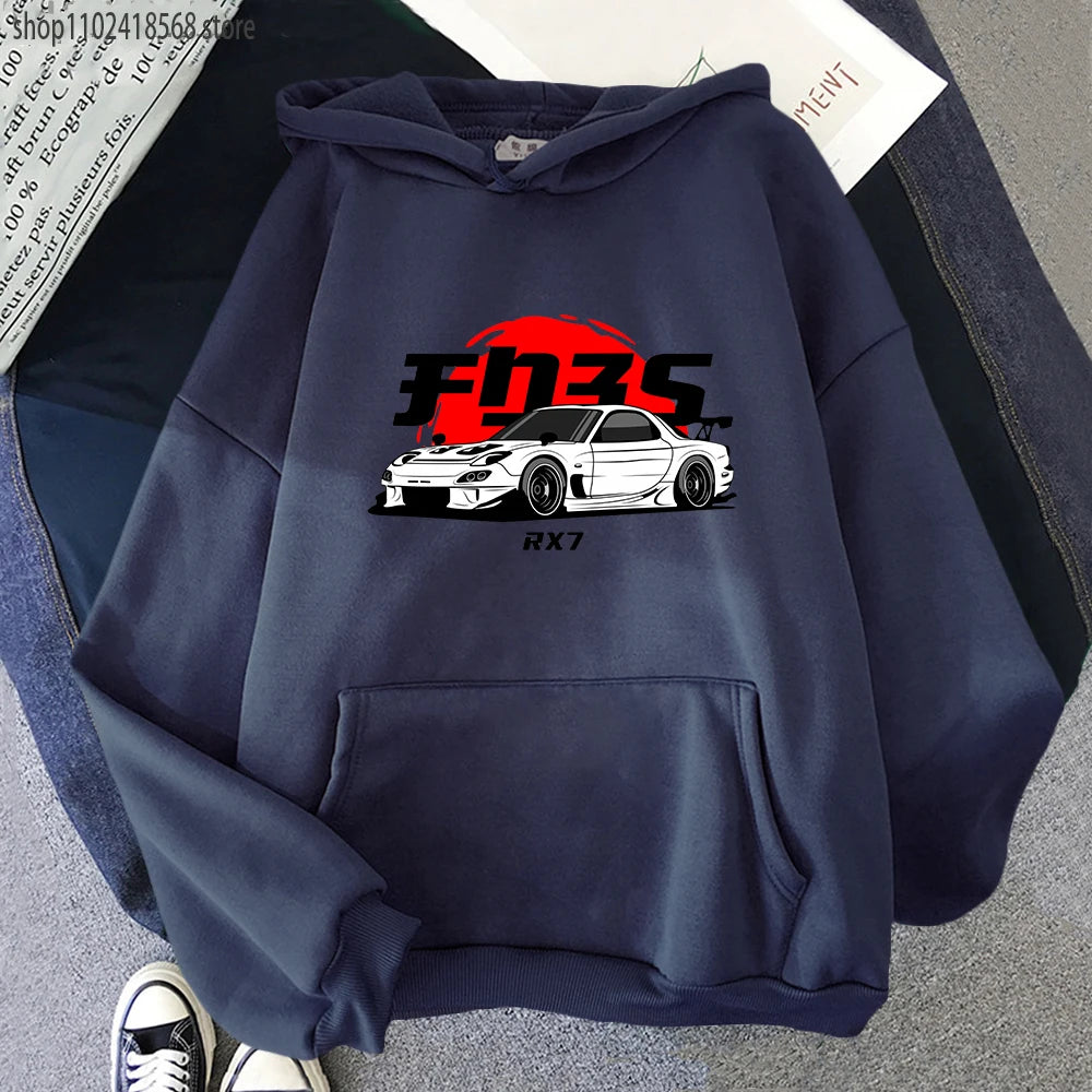 Upgrade your style with our new Initial D RX7 JDM Drift Hoodie | Here at Everythinganimee we have the worlds best anime merch | Free Global Shipping