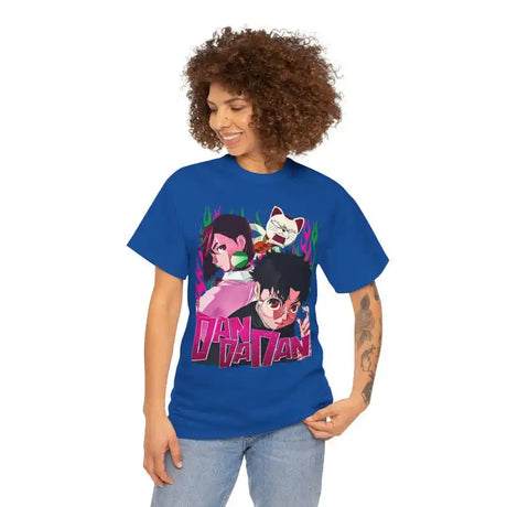 Immerse yourself in this striking Dandadan Tee, perfect for anime fans. Looking for more Dandadan merch? Explore our full collection of anime merch now!