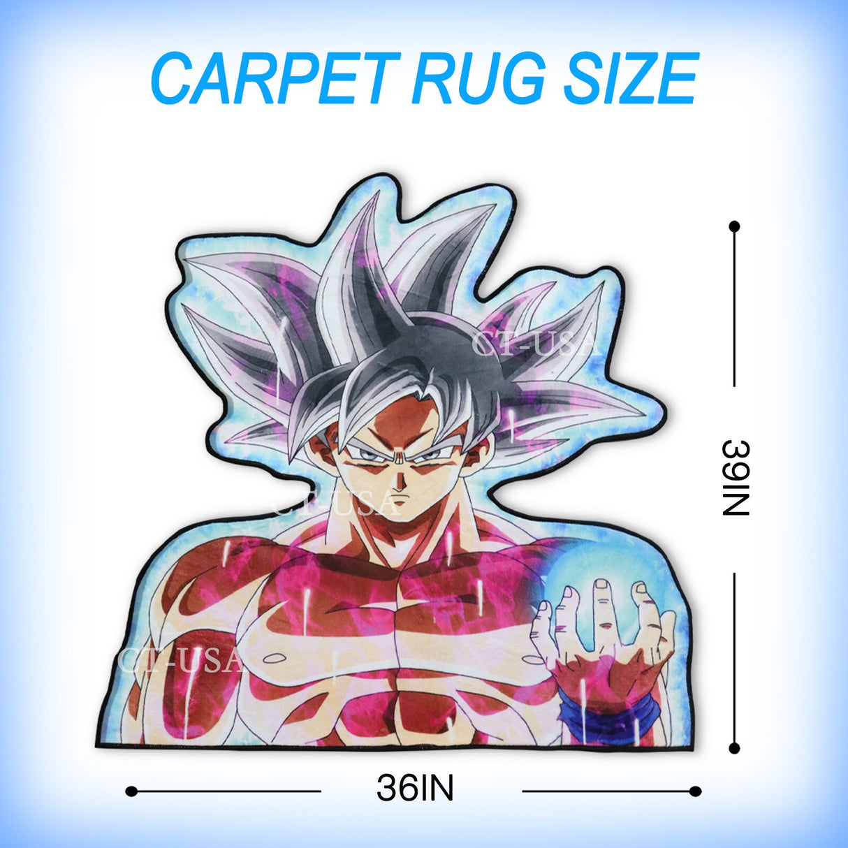 Dragon Ball Z Ultra Instinct Area Rug