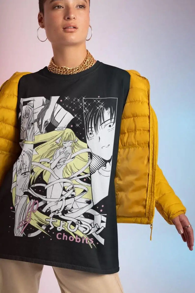 Immerse yourself in this striking Chi Tee, perfect for anime fans Looking for more Chobits merch? Explore our full collection of anime merch now!