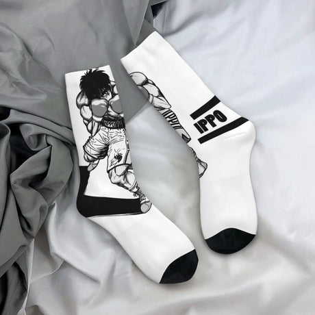 Keep your feet warm in style! These socks capture the essence of Makunouchi. If you are looking for Hajime No Ippo Merch, We have it all! | check out all our Anime Merch now! 