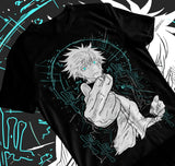 Here at Everythinganimee we have only the best anime merch! Free Global Shipping.
Step into the world of Jujutsu Kaisen with this electrifying t-shirt featuring Gojo Satoru, Megumi Fushiguro, and Yuji Itadori!