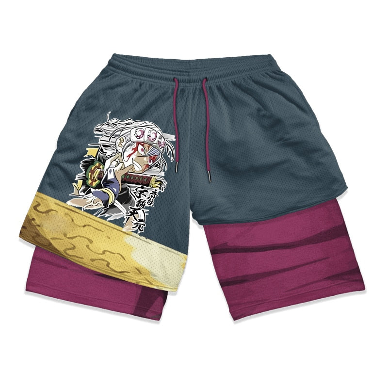 Tengen Uzui's Demon Slayer Gym Shorts