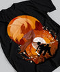 Here at Everythinganimee we have the best anime shirts in the world.
Dive into the world of "Attack on Titan" with this stunning design that captures the intensity of battle. This shirt features a dramatic silhouette with a sunset backdrop, perfect for fans of the series who want to show their passion in style.