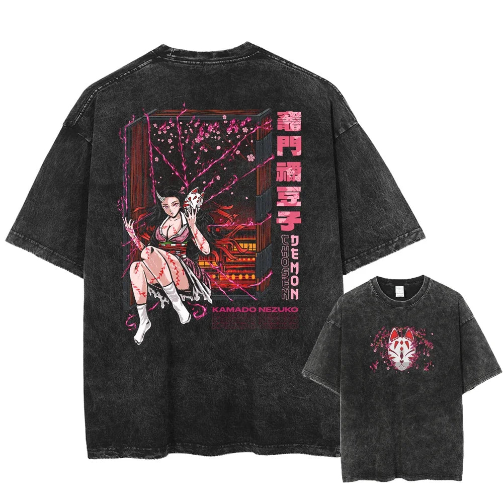 Here at Everythinganimee we have the best anime shirts in the world. Unleash the fierce yet graceful spirit of Nezuko with this Blossom Fury Tee.