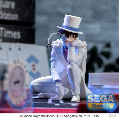 Behold the figure of Kaitou Kid, masterfully depicted in his iconic white suit and top hat. If you are looking for more Detective Conan Merch, We have it all! | Check out all our Anime Merch now!