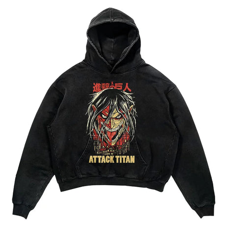 This hoodie carries the fierce spirit of the anime's beloved characters. | If you are looking for more Attack of Titan Merch, We have it all! | Check out all our Anime Merch now!