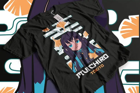 Immerse yourself in this striking Muichiro Tee, perfect for anime fans Looking for more  Demon Slayer merch? Explore our full collection of anime merch now!