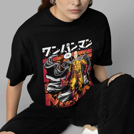 This tee captures the magic of Saitama. If you're looking for more One Punch Man merch, we have it all! Check out our anime merch now—free shipping!