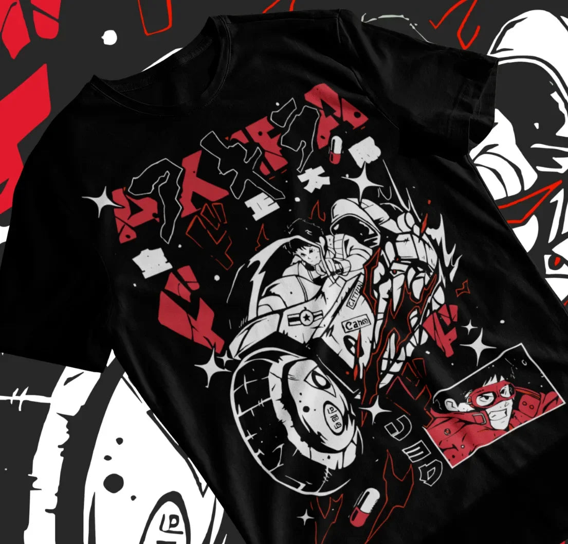 Immerse yourself with this striking tee featuring the unyielding Akira tee. If you are looking for more Neo Tokyo Merch, We have it all! | Check out all our Anime Merch now!