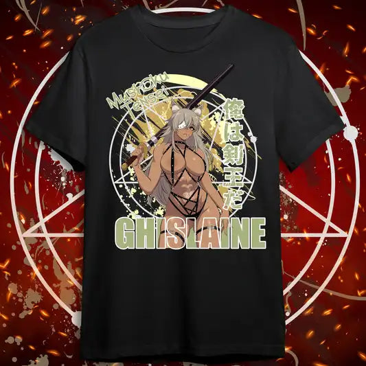 Here at Everythinganimee we have the best anime shirts in the world.
Unleash the fierce warrior spirit of Ghislaine Dedoldia from Mushoku Tensei with this powerful tee. Featuring an intense design that captures her strength and determination, this shirt is a must-have for fans of the anime.