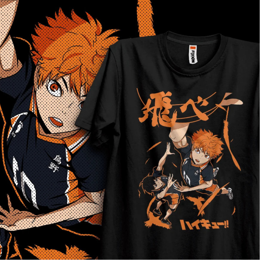 Immerse yourself in this striking Shōyō Tee, perfect for anime fans. Looking for more Haikyu! merch? Explore our full collection of anime merch now!