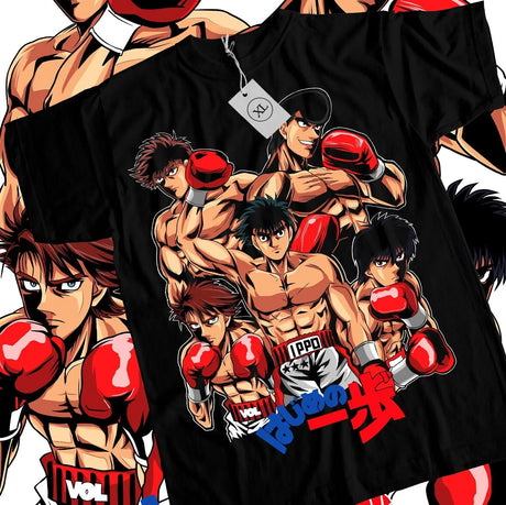 This tee captures the magic of Hajime No Ippo. If you're looking for more Hajime No Ippo merch, we have it all! Check out our anime merch now—free shipping!