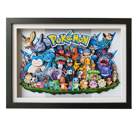 Pokemon Adventure: Psyduck and Eevee 3D Wall Decoration