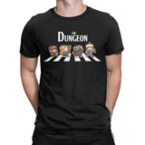 Here at Everythinganimee we only have the best shirts in the world! Step into the world of "Delicious in Dungeon" with this playful Dungeon Abbey Tee! Inspired by an iconic cultural crossover, this shirt brings the beloved characters of the series to life as they walk across the dungeon-themed street.