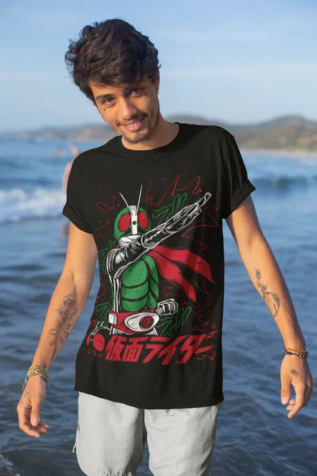 Here at Everythinganimee we have only the best anime merch! Free Global Shipping.
Unleash the power of the Kamen Rider with this stylish Tee. Featuring a bold and intense design