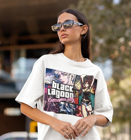 Here at Everythinganimee we have only the best anime merch! Free Global Shipping.
Level up your streetwear game with this epic GTA Style Black Lagoon Revy T-Shirt. 