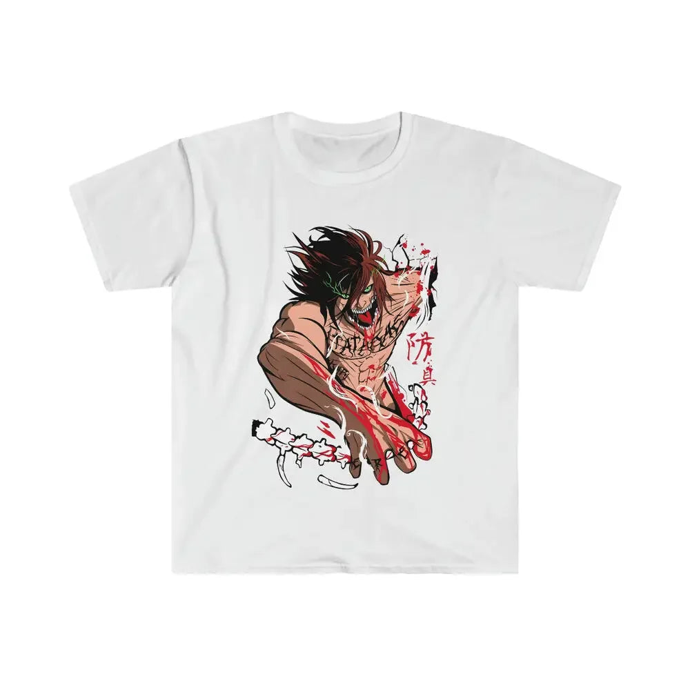 Here at Everythinganimee we have only the best anime merch! Free Global Shipping.
Unleash the power of the Attack on Titan with this Eren tee. Featuring a bold and intense design.