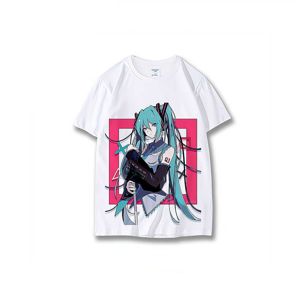 Get in style with our brand new Hatsune Miku Tee Series | Here at Everythinganimee we have the worlds best anime merch | Free Global Shipping