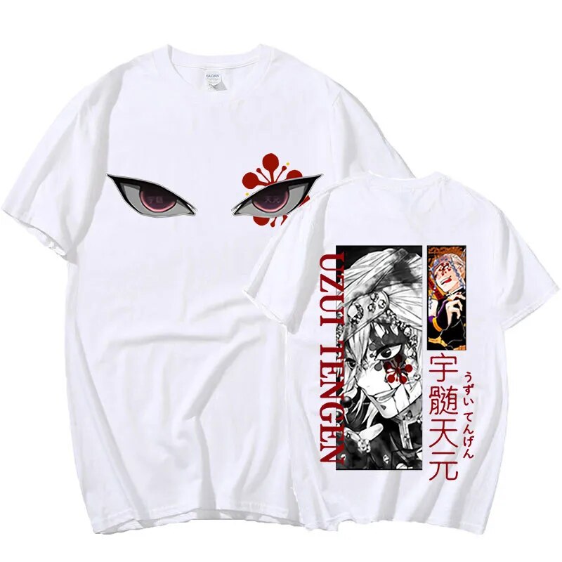 Show off your love for Demon Slayer with our exclusive Tengen Uzui T-Shirt, a must-have for every anime enthusiast. Here at Everythinganimee we have only the best anime Merch!