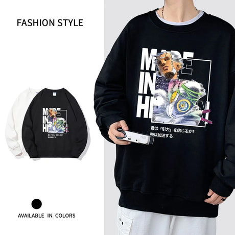 This sweatshirt is the iconic Enrico in an eye-catching print that captures his essence. If you are looking for more JoJo’s Bizarre Merch, We have it all! | Check out all our Anime Merch now!