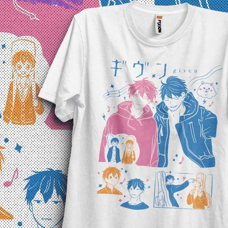 Immerse yourself in this striking Given Tee, perfect for anime fans. Looking for more Given merch? Explore our full collection of anime merch now!