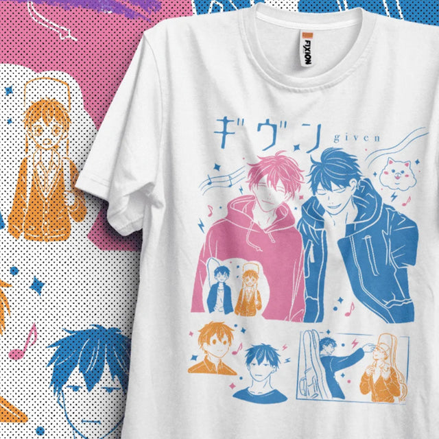 Immerse yourself in this striking Given Tee, perfect for anime fans. Looking for more Given merch? Explore our full collection of anime merch now!