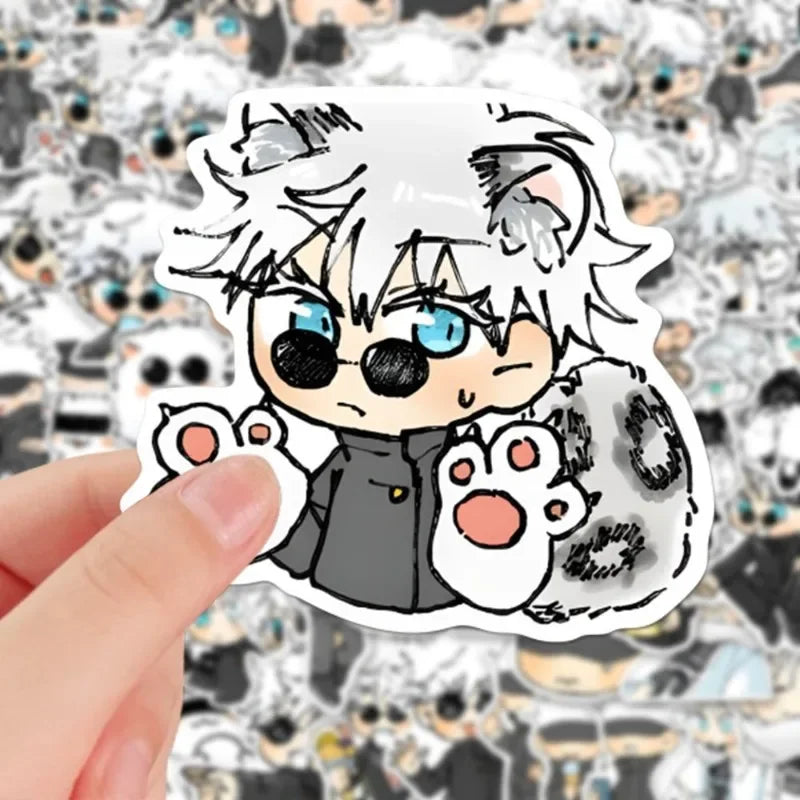 Get the most awesome stickers now! Our Gojo Satoru Grand Sticker Ensemble | Here at Everythinganimee we have the worlds best anime merch | Free Global Shipping