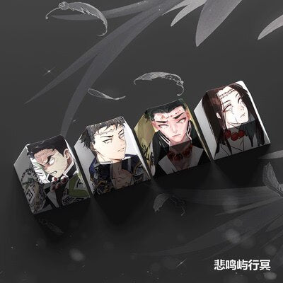 4-Piece Demon Slayer Keycaps Set