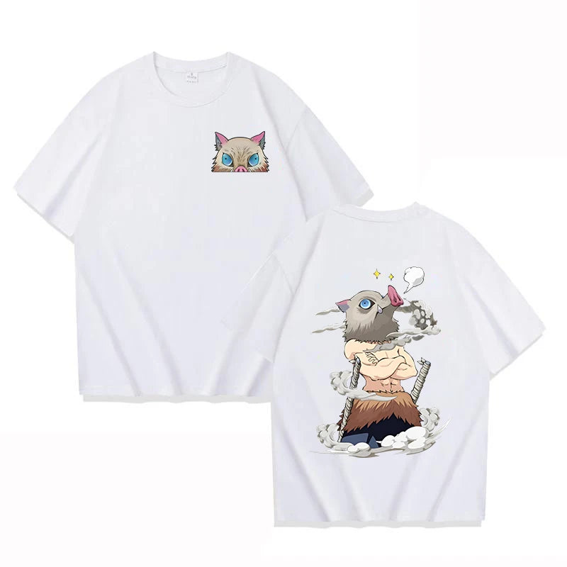 This tees captures the magic of Inosuke. If you're looking for more Demon Slayer merch, we have it all! Check out our anime merch now—free shipping!