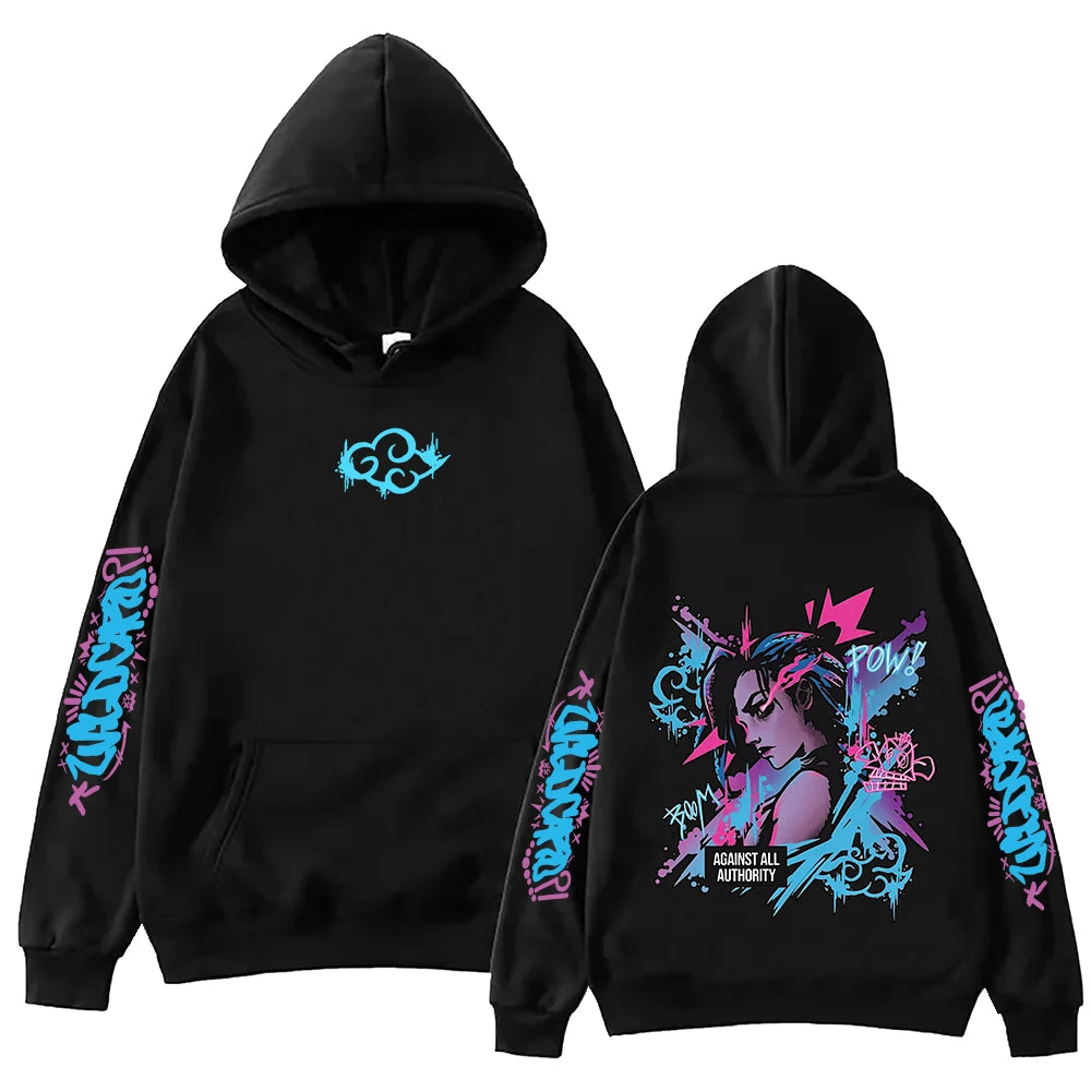 Immerse yourself in this kawaii Arcane hoodies, perfect for anime fans. Looking for more Arcane merch? Explore our full collection of anime merch now!