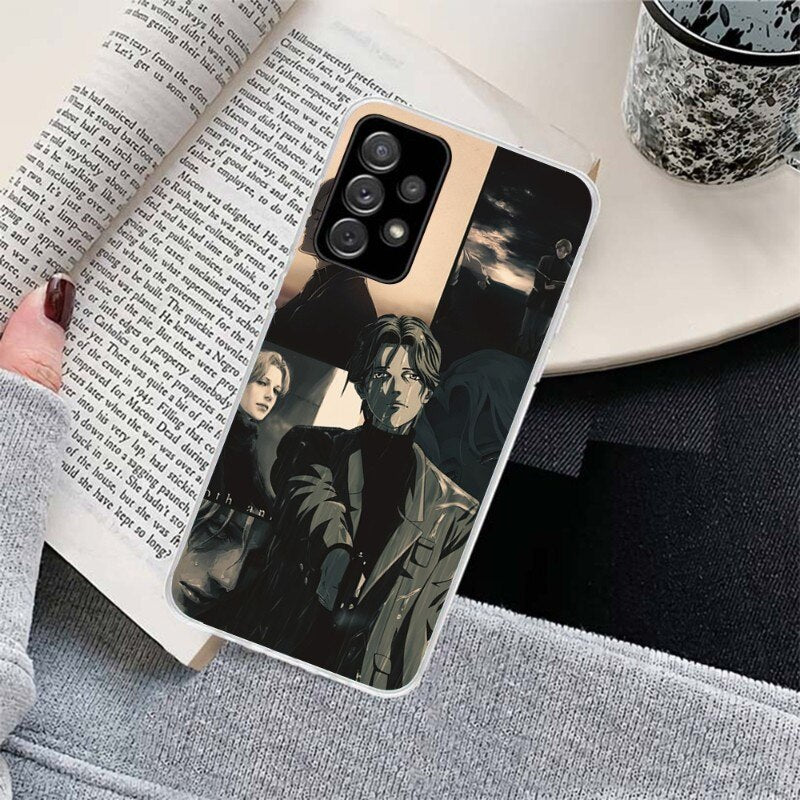 Monster Manga Phone Case For Samsung Galaxy S10 S21 S22 Plus Ultra A91 A51 A21S A12 Transparent Phone Cover, everythinganimee