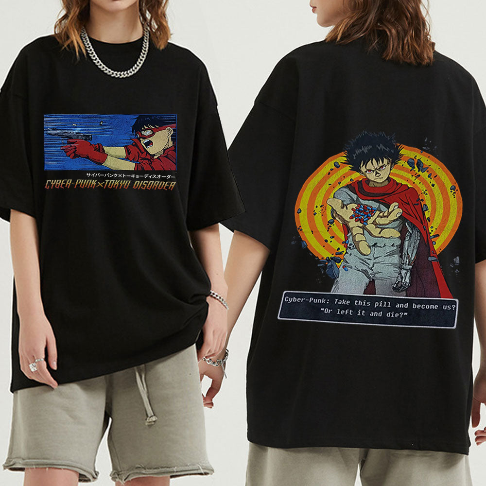 This tee embodies the world of Akira. If you're looking for more Neo Tokyo Akira merch, we have it all! Check out our anime merch now—free shipping!