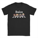 Here at Everythinganimee we only have the best shirts in the world! Step into the world of "Delicious in Dungeon" with this playful Dungeon Abbey Tee! Inspired by an iconic cultural crossover, this shirt brings the beloved characters of the series to life as they walk across the dungeon-themed street.