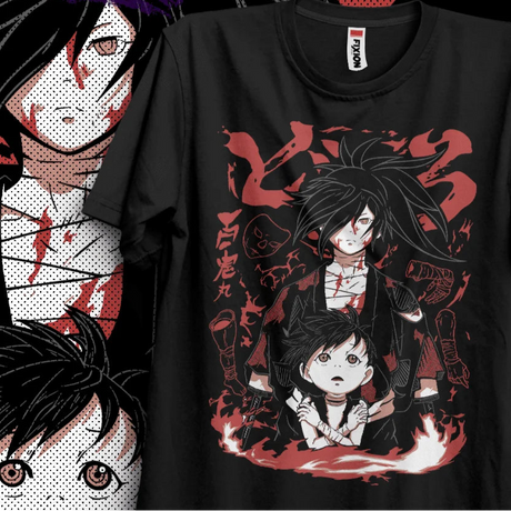 Immerse yourself in this striking Hyakkimaru Tee, perfect for anime fans Looking for more Dororo merch? Explore our full collection of anime merch now!